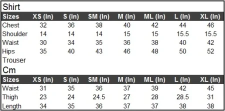 WM Size Chart