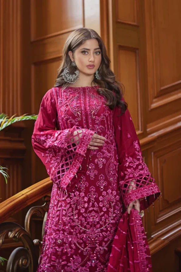 Emaan Adeel- ISHQ AATISH Luxury 3pc- MAISHA- What U Wear
