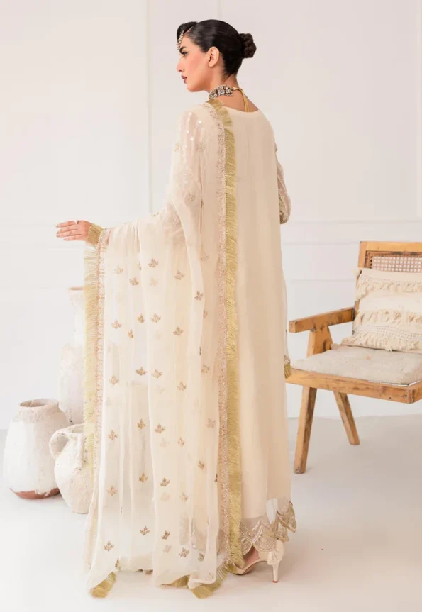 Charizma Unstitched Embroidered Chiffon-3-Pc CZP3-07- What U Wear