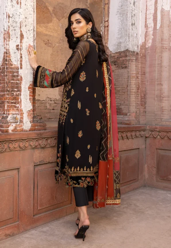 Charizma Unstitched Embroidered Chiffon-3-Pc DJW-04- What U Wear
