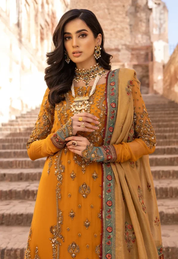 3-Pc Charizma Unstitched Luxury Chiffon Collection DJW-06- What U Wear