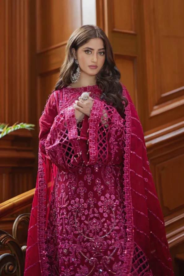 Emaan Adeel- ISHQ AATISH Luxury 3pc- MAISHA- What U Wear