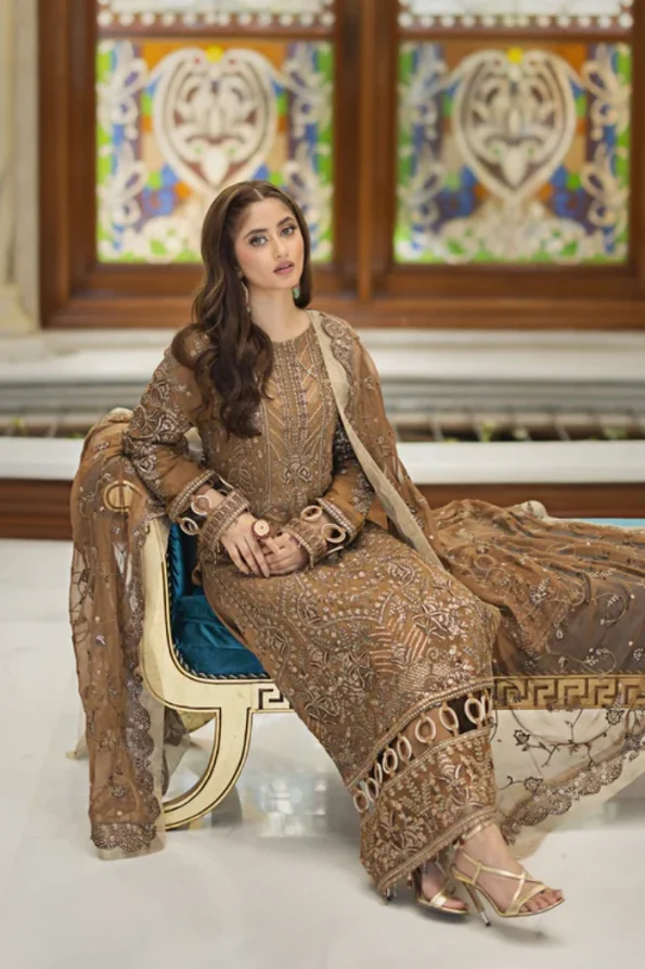 Emaan Adeel- ISHQ AATISH Luxury 3pc- HANA- What U Wear