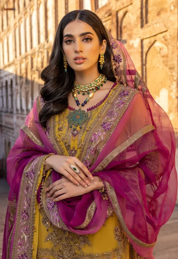 Charizma Unstitched Embroidered Chiffon-3-Pc DJW-03- What U Wear