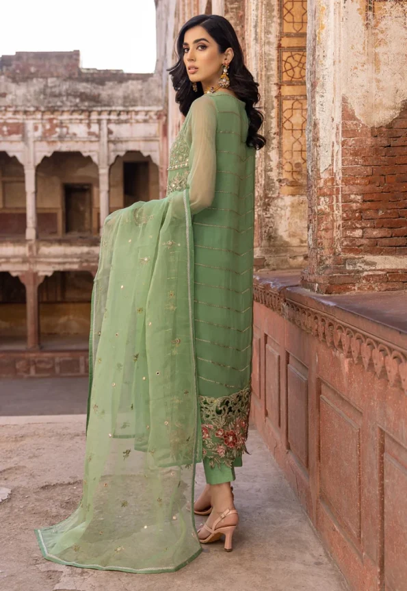 Charizma Unstitched Embroidered Chiffon-3-Pc DJW-07- What U Wear