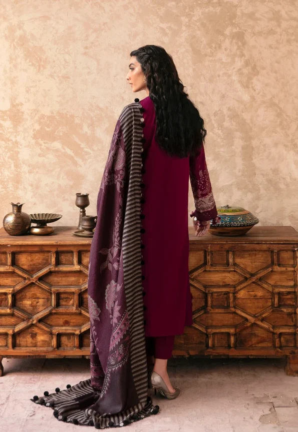 Ethnic Rozana Winter Embroidered Unstitched Suit-01- What U Wear.