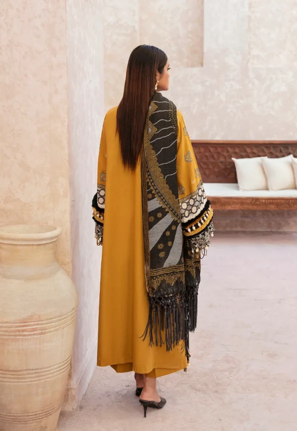 Ethnic Rozana Winter Embroidered Unstitched Suit-01- What U Wear.