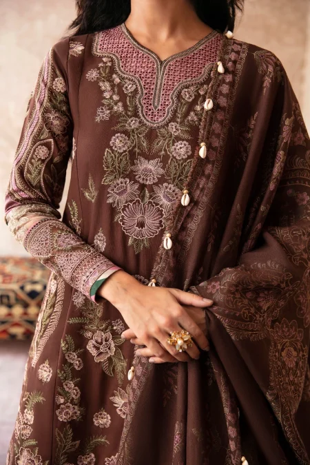 Ethnic Rozana Winter Embroidered Unstitched Suit-01- What U Wear