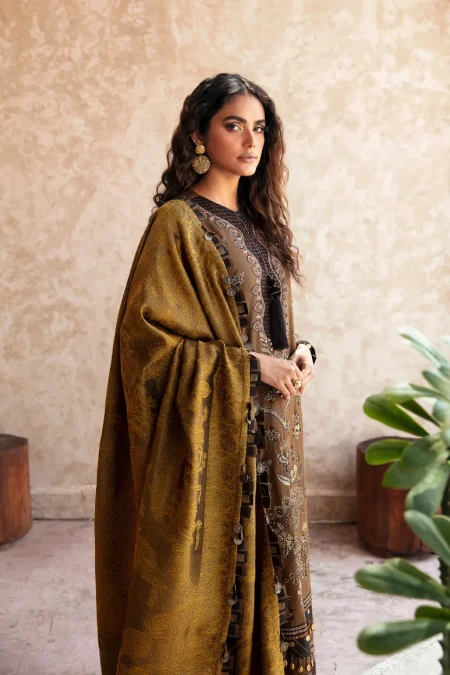 Ethnic Rozana Winter Embroidered Unstitched Suit-01- What U Wear.
