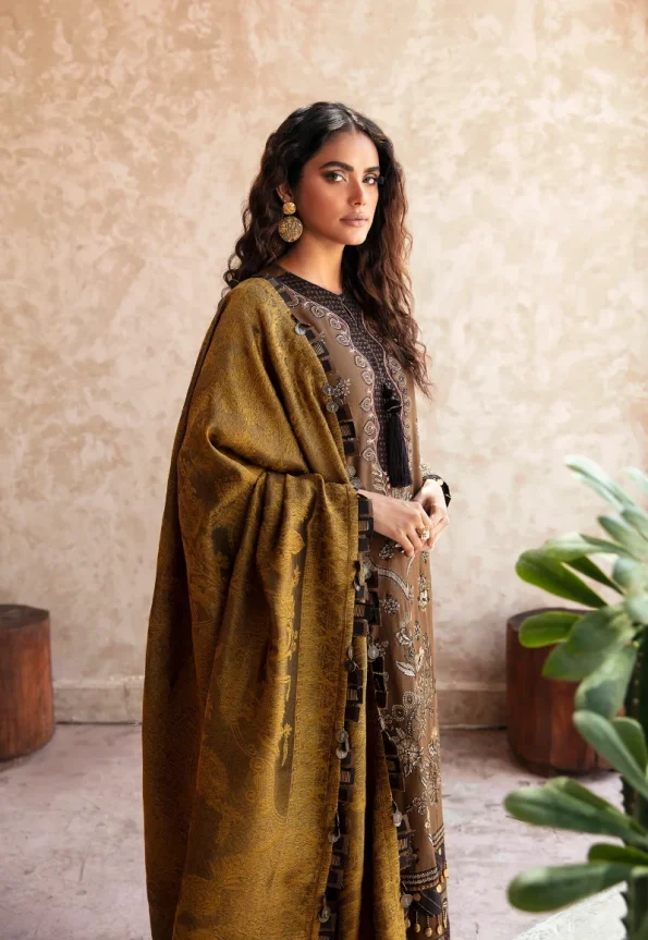 Ethnic Rozana Winter Embroidered Unstitched Suit-01- What U Wear.