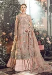 Maria.B Unstitched MBROIDERED | Pastel Pink BD-2706