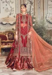 Maria.B Unstitched MBROIDERED | Maroon BD-2708