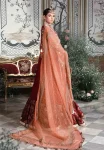 Maria.B Unstitched MBROIDERED | Maroon BD-2708