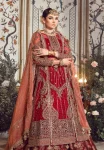 Maria.B Unstitched MBROIDERED | Maroon BD-2708