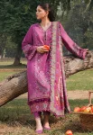 Zaha NEGIN Luxury Embroidered Slub Khaddar 3pc-04