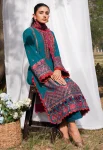 Zaha JEHAN Luxury Embroidered Slub Khaddar 3pc-06
