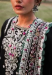 Zaha TALAYEH Luxury Embroidered Slub Khaddar 3pc-08