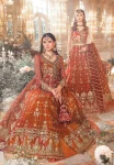 Maria.B Unstitched MBROIDERED | Maroon BD-2705