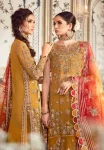 Maria.B Unstitched MBROIDERED | Mustard BD-2707