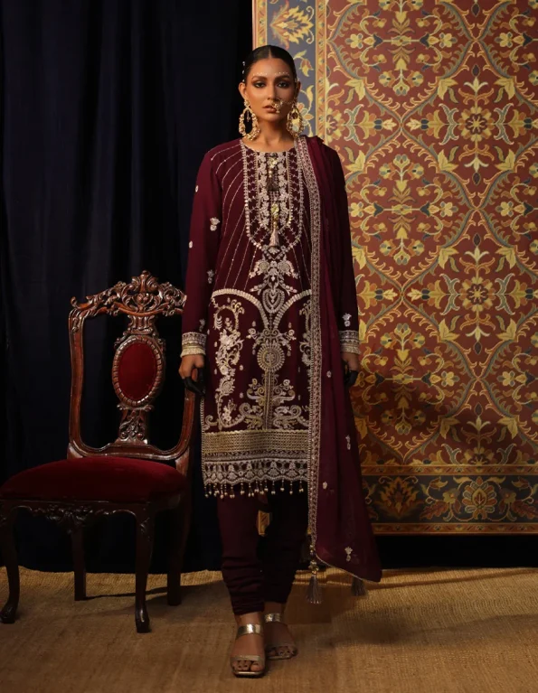 Nora Vol. 2: 3pc Unstitched Luxury Collection-08
