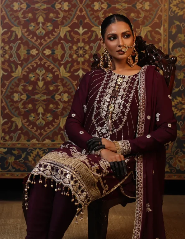 Nora Vol. 2: 3pc Unstitched Luxury Collection-08