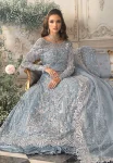 Maria.B Unstitched MBROIDERED | Ice Blue BD-2702