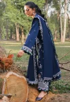 Zaha ZHIAN Luxury Embroidered Slub Khaddar 3pc-03