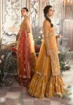 Maria.B Unstitched MBROIDERED | Mustard BD-2707
