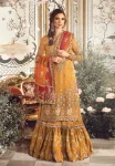 Maria.B Unstitched MBROIDERED | Mustard BD-2707
