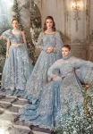 Maria.B Unstitched MBROIDERED | Ice Blue BD-2702