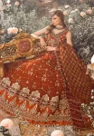 Maria.B Unstitched MBROIDERED | Maroon BD-2705