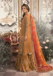 Maria.B Unstitched MBROIDERED | Mustard BD-2707