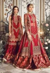 Maria.B Unstitched MBROIDERED | Maroon BD-2708