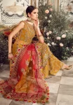 Maria.B Unstitched MBROIDERED | Mustard BD-2707
