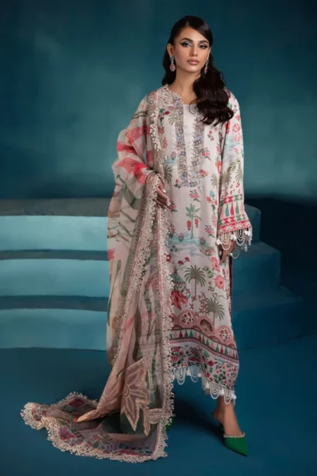 Nureh Secretoria Embroidered Silk Unstitched 3Pcs-05