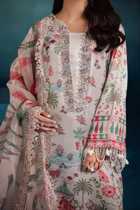 Nureh Secretoria Embroidered Silk Unstitched 3Pcs-05
