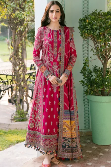 Jazmin EMBROIDERED LUXURY LAWN SL22-D2