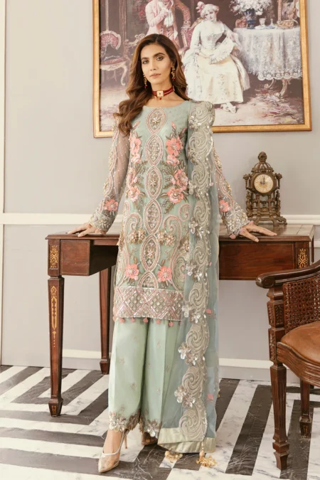 Akbar Aslam- Organza Suit-ANGELICA-05