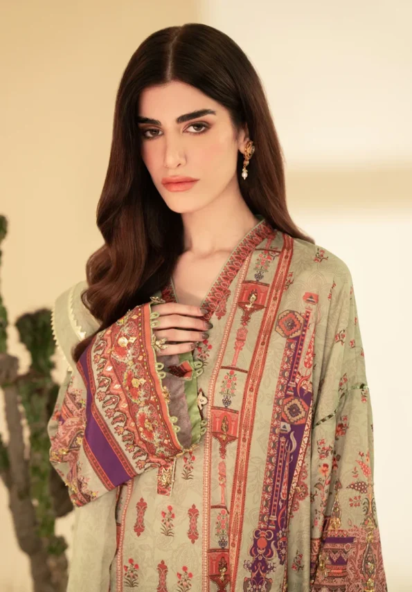 Qalamkar Luxe Silk Unstitched 3pcs-03