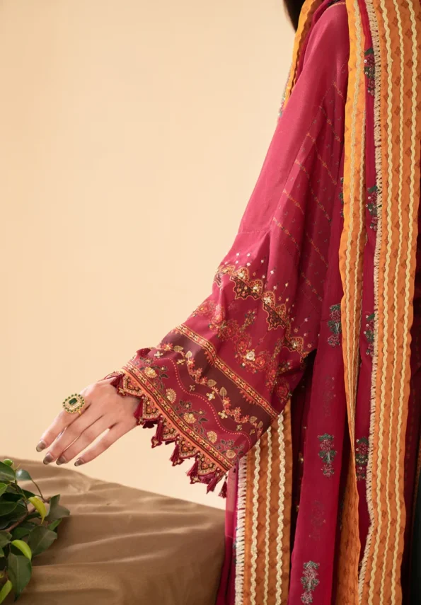 Qalamkar Luxe Silk Unstitched 3pcs-08