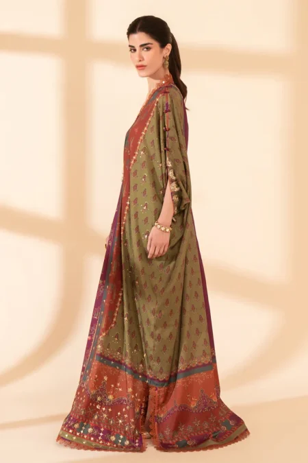 Qalamkar Luxe Silk Unstitched 3pcs-07
