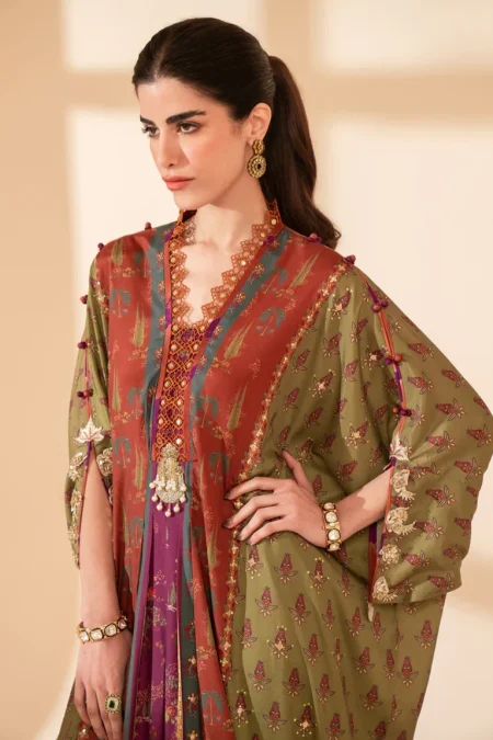 Qalamkar Luxe Silk Unstitched 3pcs-07