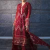 Merakish Sola-Singhar Embroidered Chiffon Unstitched 3Pc Suit- What U Wear