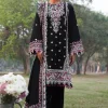 Zaha TALAYEH Luxury Embroidered Slub Khaddar 3pc-08