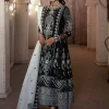 Maria Osama-Rang E Noor Eid Luxury 3pcs-Neel Kamal -Black