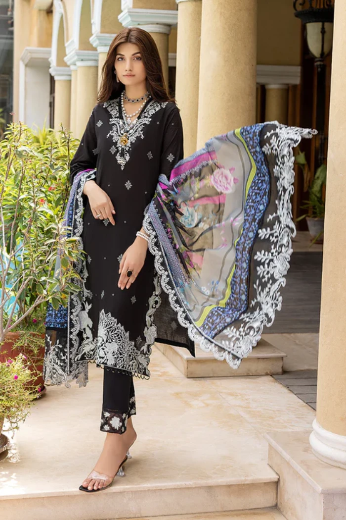 Azure Luxury Lawn Jacquard 3Pcs- What U Wear