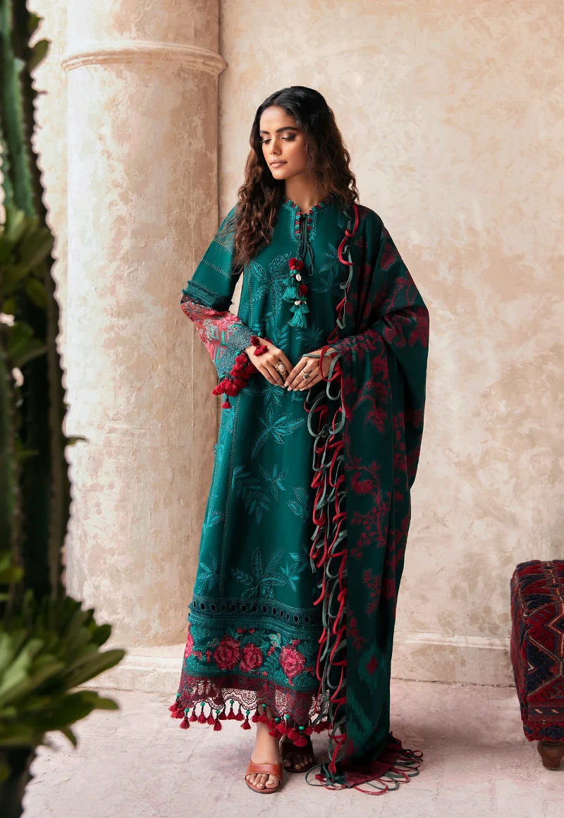 Ethnic Rozana Winter Embroidered Unstitched Suit-01- What U Wear