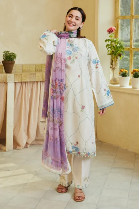 Zara Shahjahan-Coco Lawn Unstitched '24 RUHI-10A