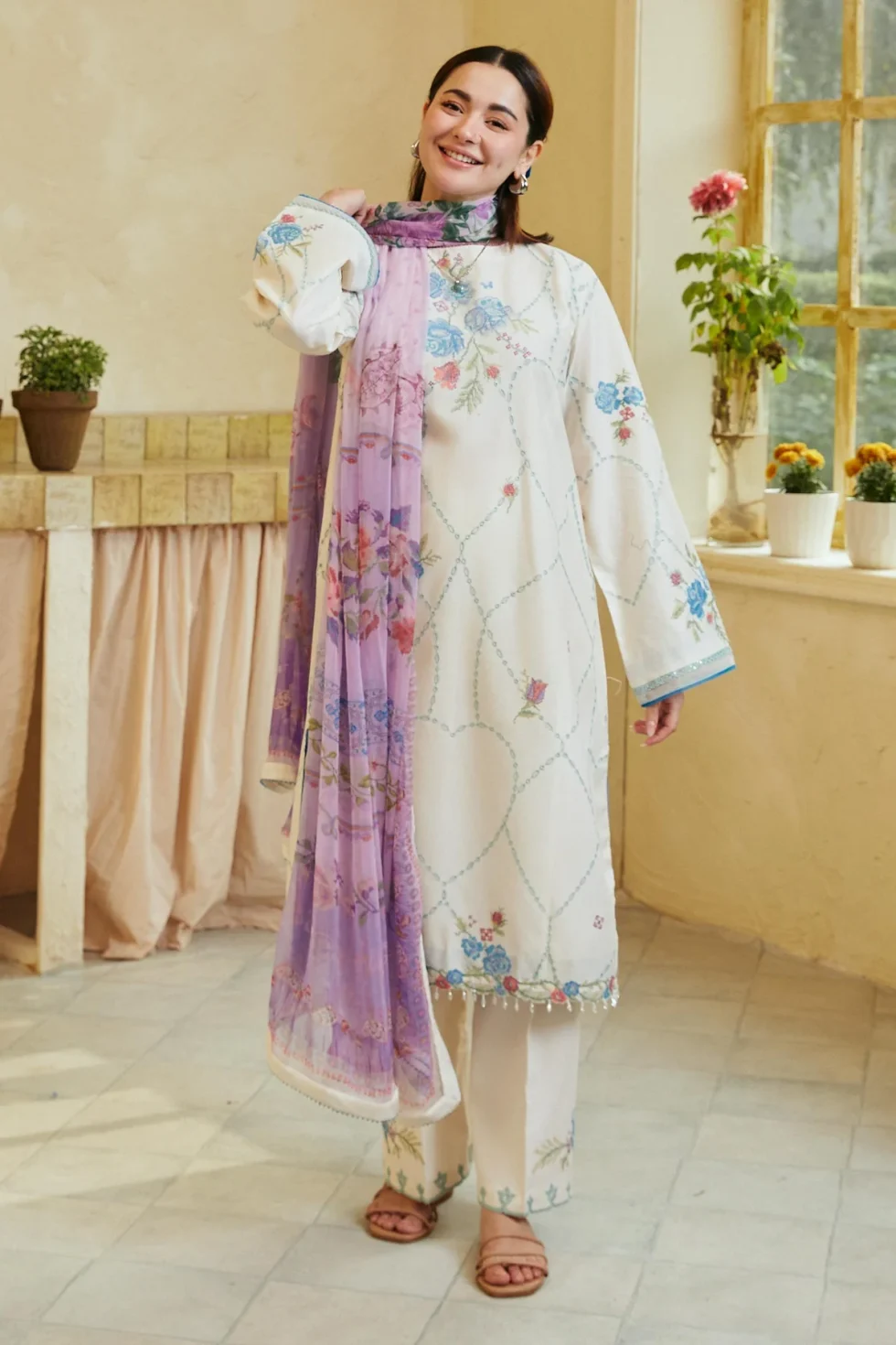 Zara Shahjahan-Coco Lawn Unstitched '24 RUHI-10A