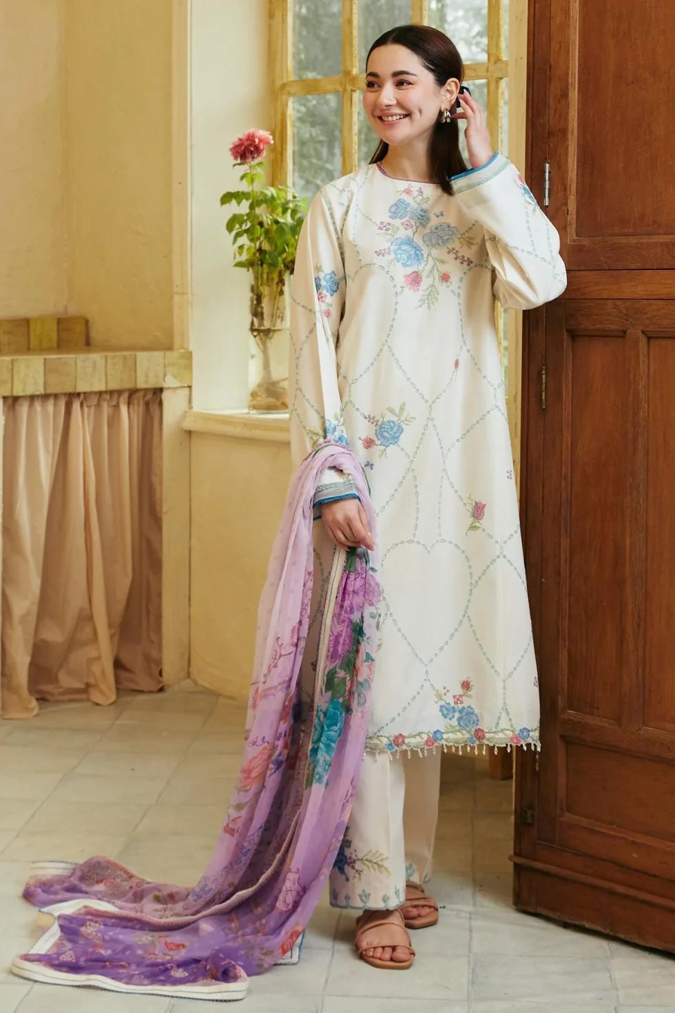 Zara Shahjahan-Coco Lawn Unstitched '24 RUHI-10A